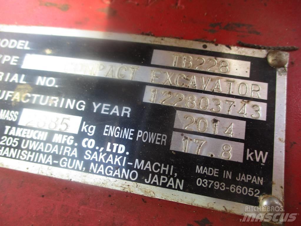 Takeuchi TB 228 Mini Escavadoras <7t