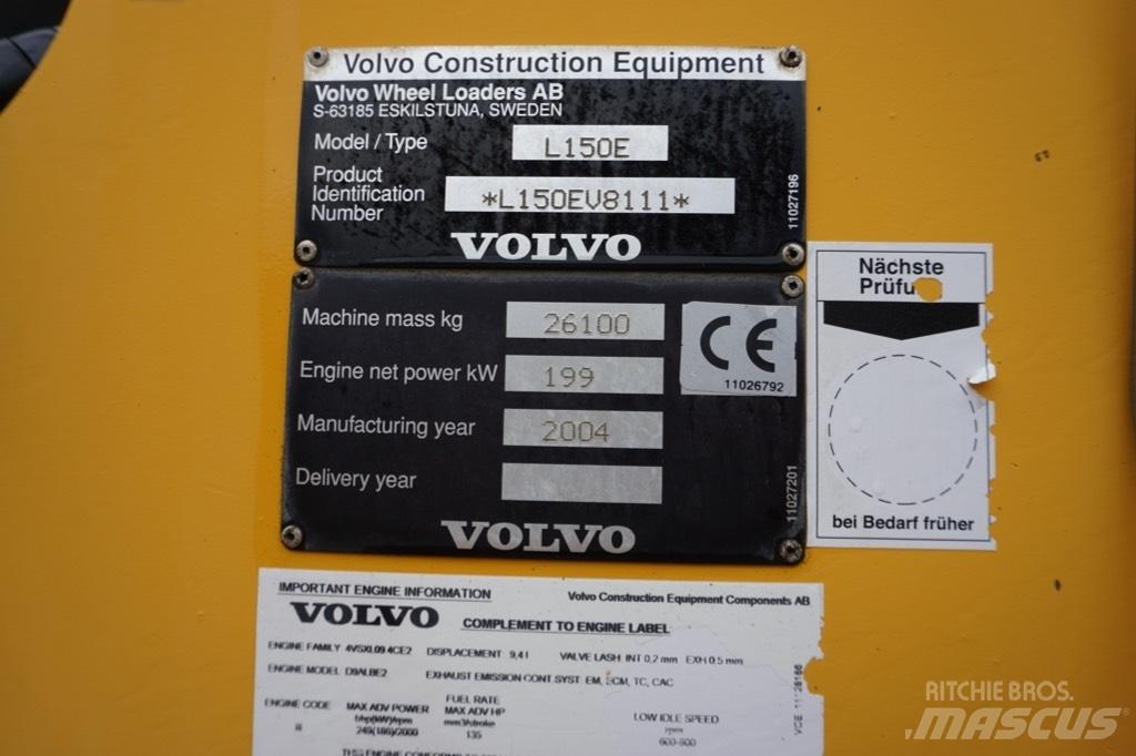 Volvo L 150 E Pás carregadoras de rodas