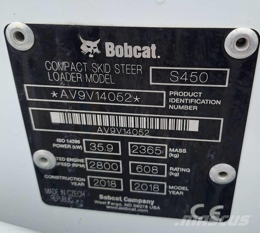Bobcat S 450 Carregadoras de direcção deslizante