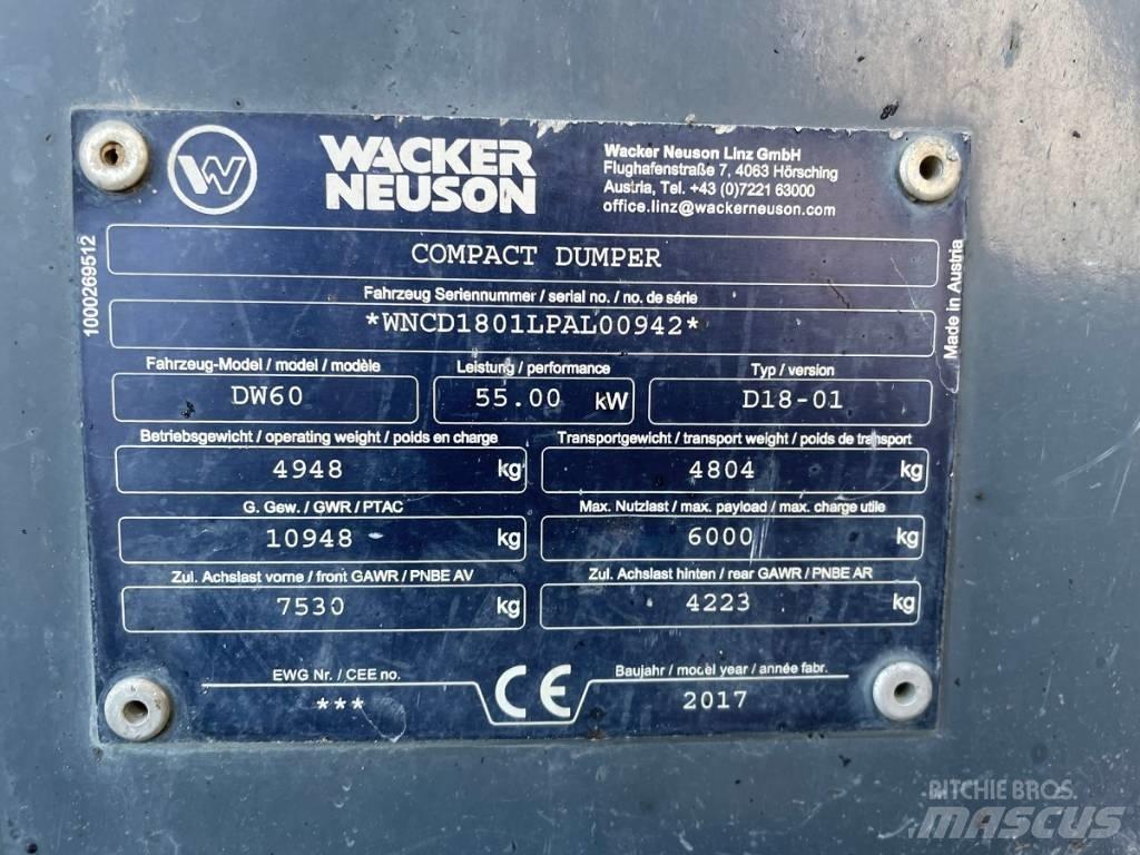 Wacker Neuson DW60 Dumpers de obras