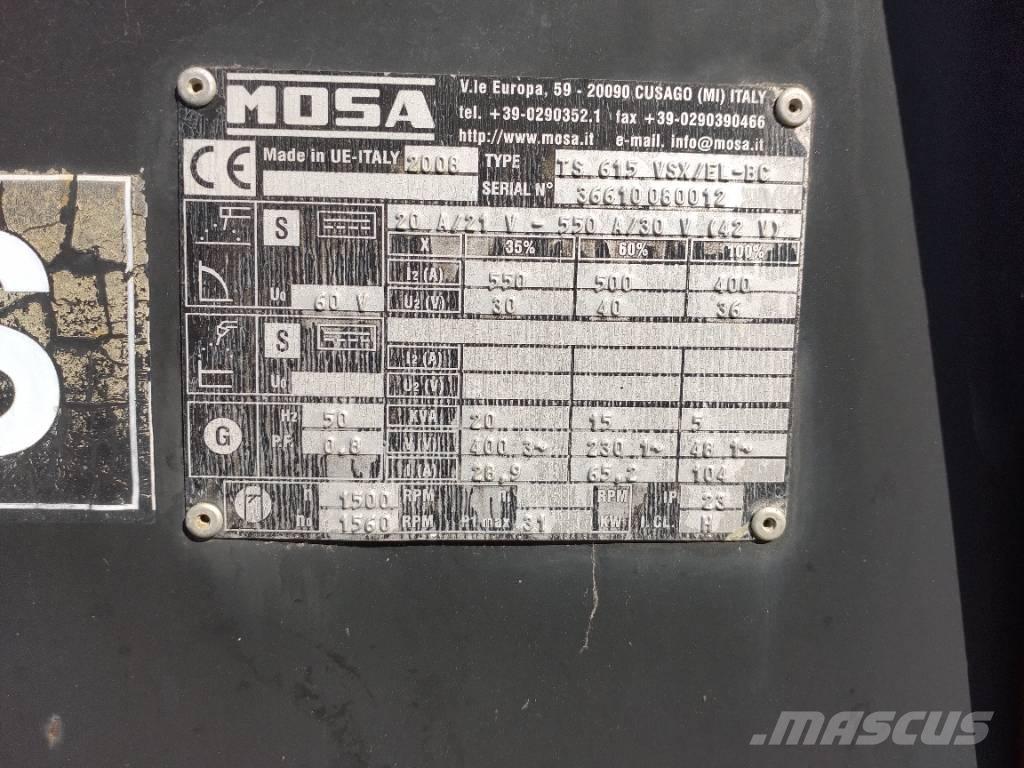 Mosa TS615 - VSX/EL-BC Máquinas de soldar