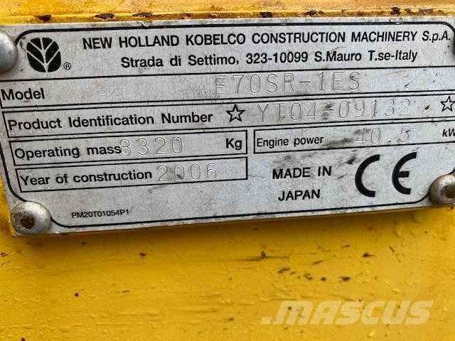 New Holland E 70 SR Escavadoras Midi 7t - 12t