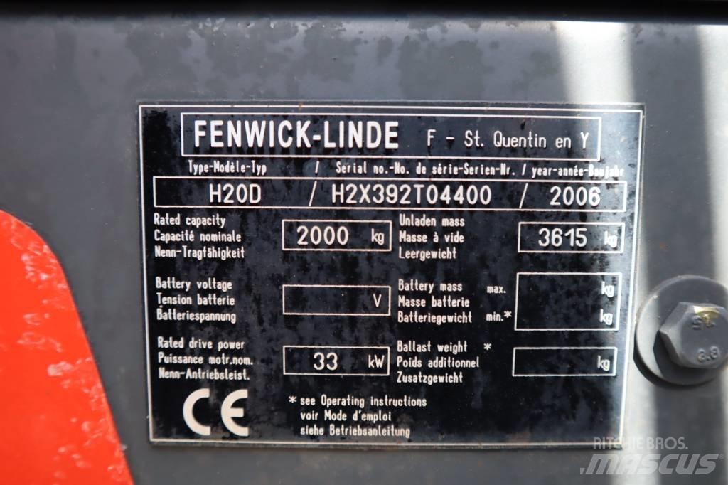 Linde H20D 2000 Kg Empilhadores Diesel