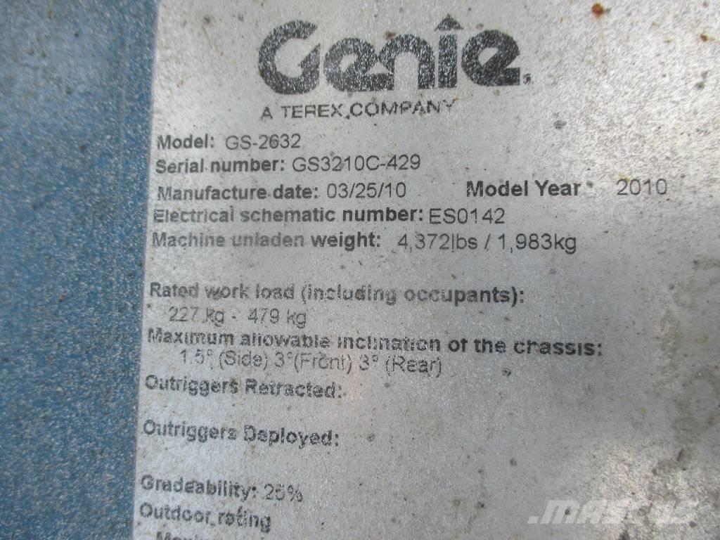 Genie GS 2632 Elevadores de tesoura