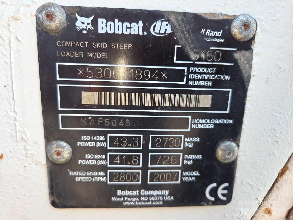 Bobcat S 160 Carregadoras de direcção deslizante