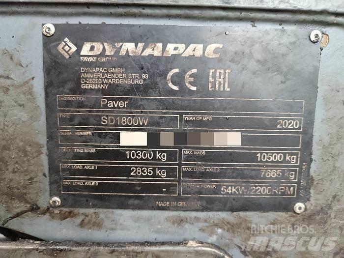 Dynapac SD1800W Pavimentadoras de asfalto