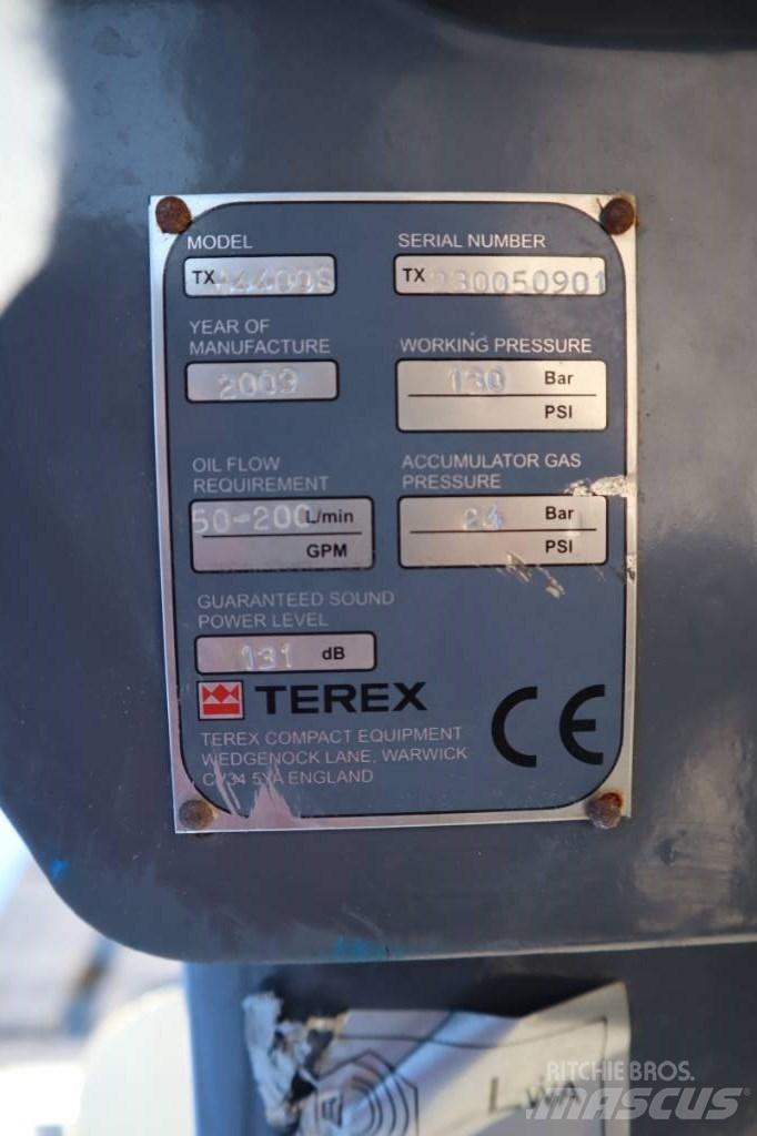 Terex TXH4400 Martelos Hidráulicos