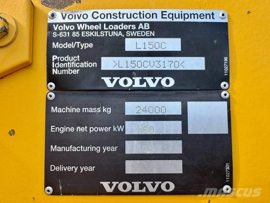 Volvo L 150 C Pás carregadoras de rodas