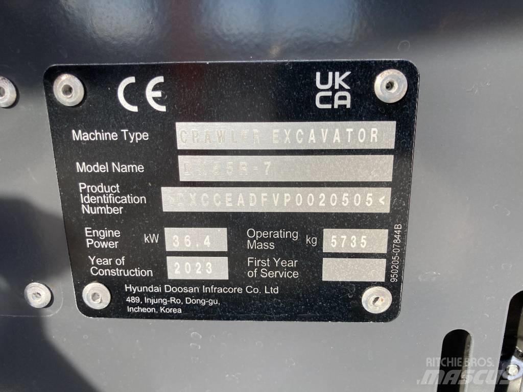 Develon DX 55 R-7 Mini Escavadoras <7t