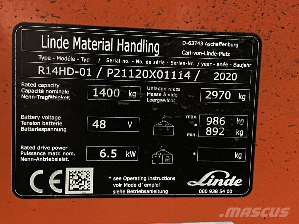 Linde R14HD-01 Empilhadores Elevadores