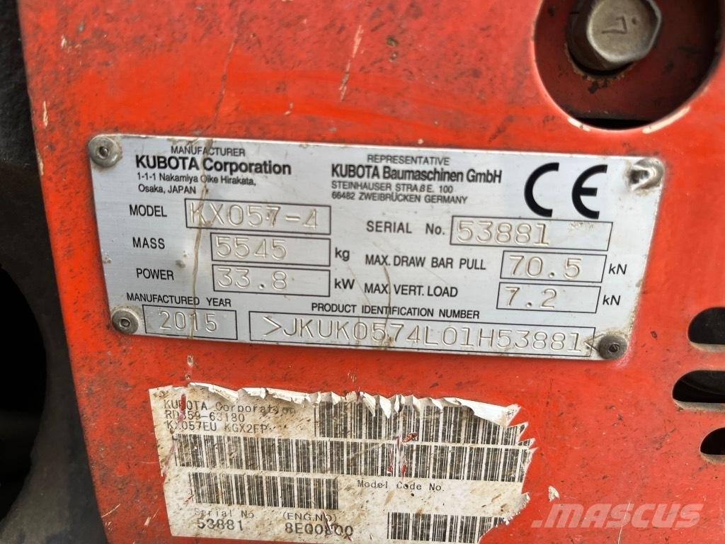 Kubota KX 057-4 Mini Escavadoras <7t