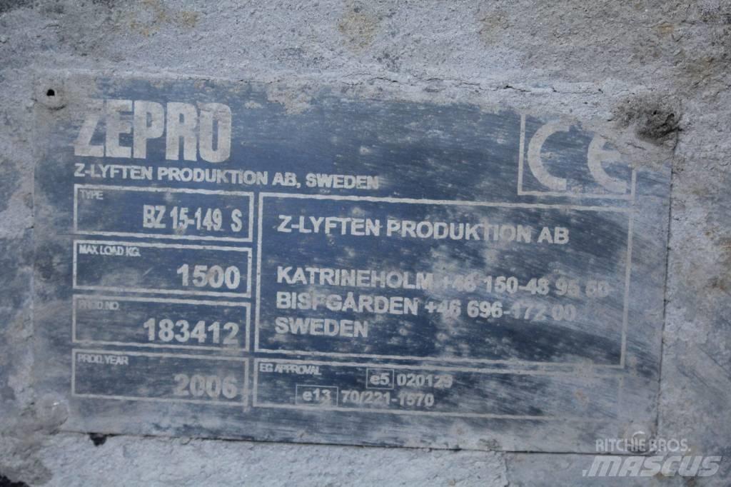  Zepro bakgavellyft Hidráulica