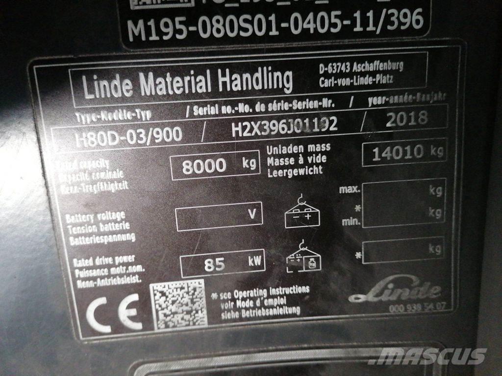 Linde H80D-03/900 Empilhadores Diesel