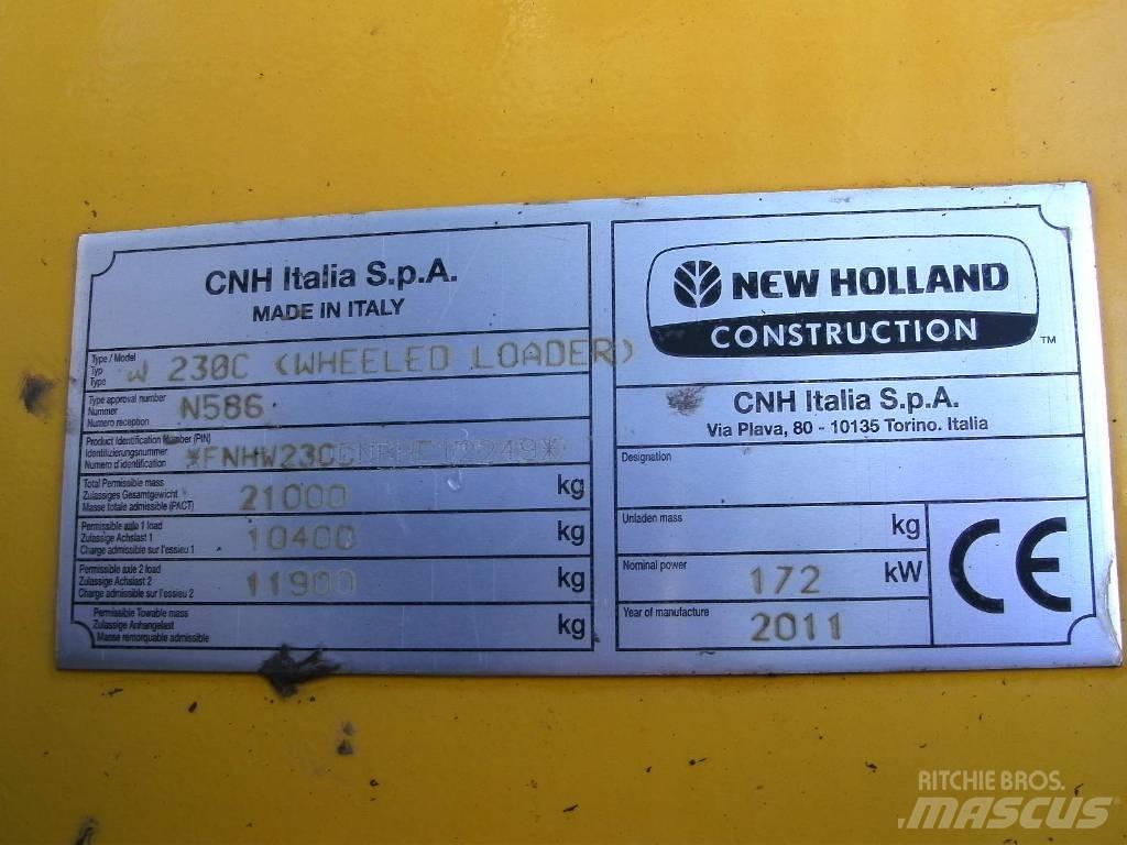 New Holland W 230 C Pás carregadoras de rodas