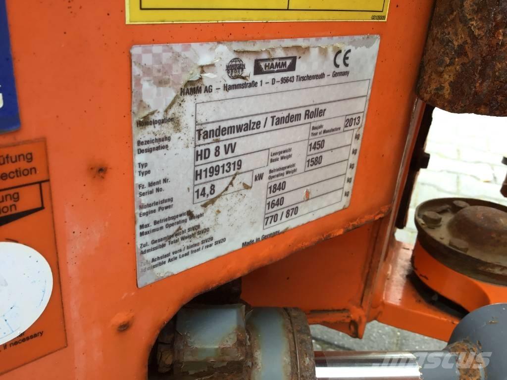 Hamm HD 8 VV Cilindros Compactadores tandem