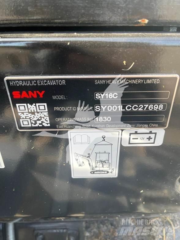 Sany SY16C Mini Escavadoras <7t