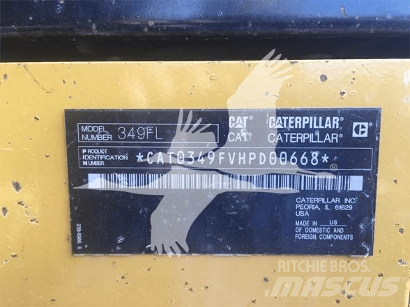 CAT 349FL Escavadoras de rastos