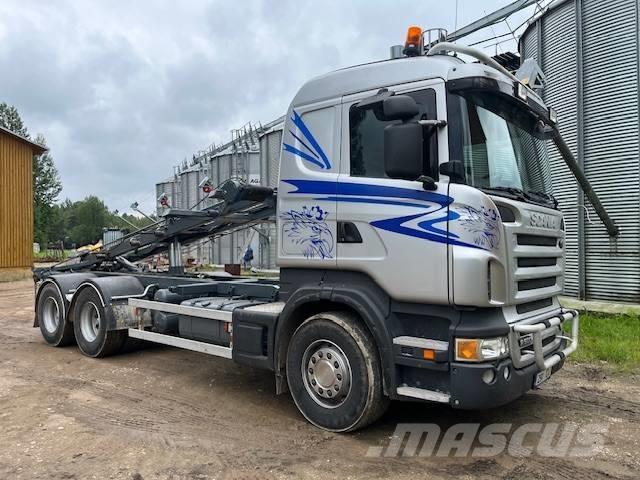 Scania R 500 Camiões caixa desmontável com elevador de cabo