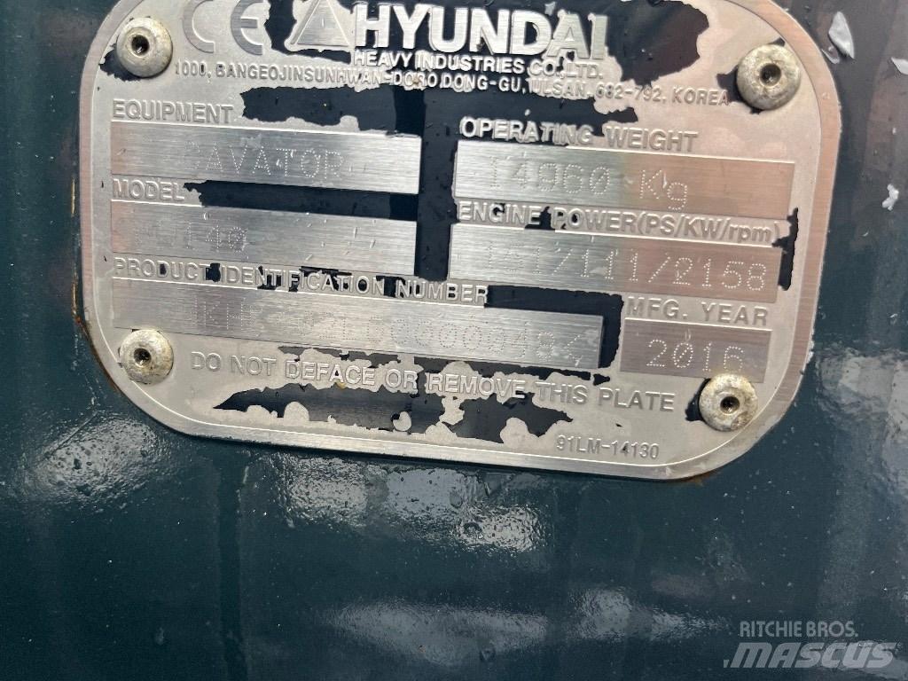 Hyundai HW140 Escavadoras de rodas
