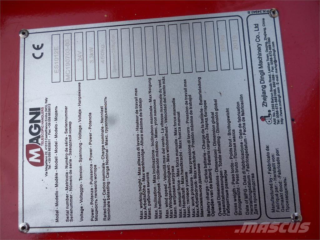 Magni ES1012E Elevadores de tesoura