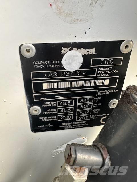 Bobcat T 190 Carregadoras de direcção deslizante
