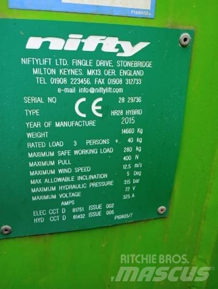 Niftylift HR 28 Elevadores braços articulados