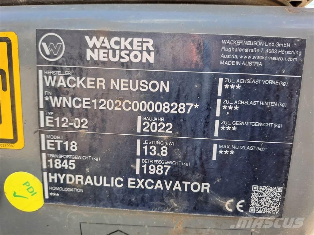 Wacker Neuson ET18 Escavadoras de rastos