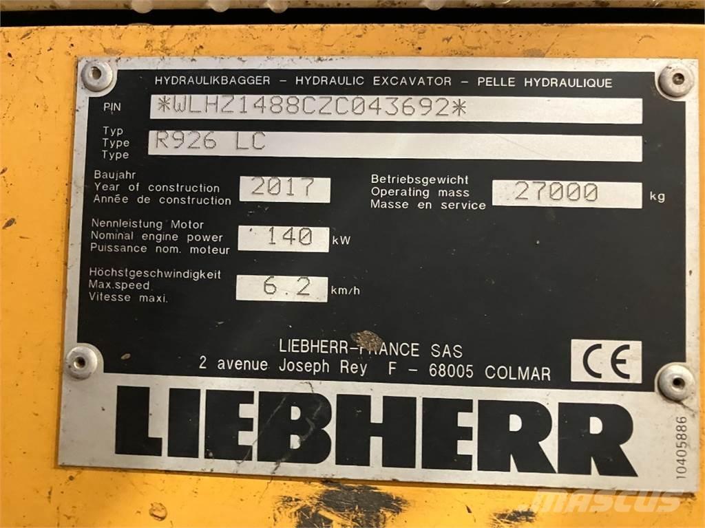 Liebherr R926 Escavadoras de rastos