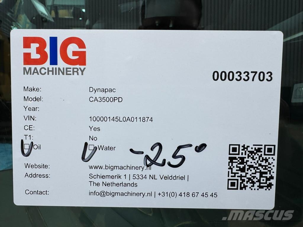Dynapac CA3500PD Cilindros Compactadores monocilíndricos