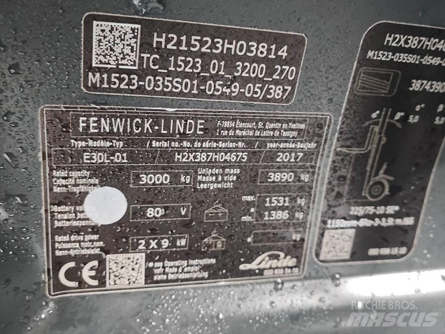 Linde E30L-01 Empilhadores eléctricos