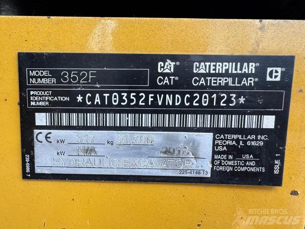CAT 352F Escavadoras especiais