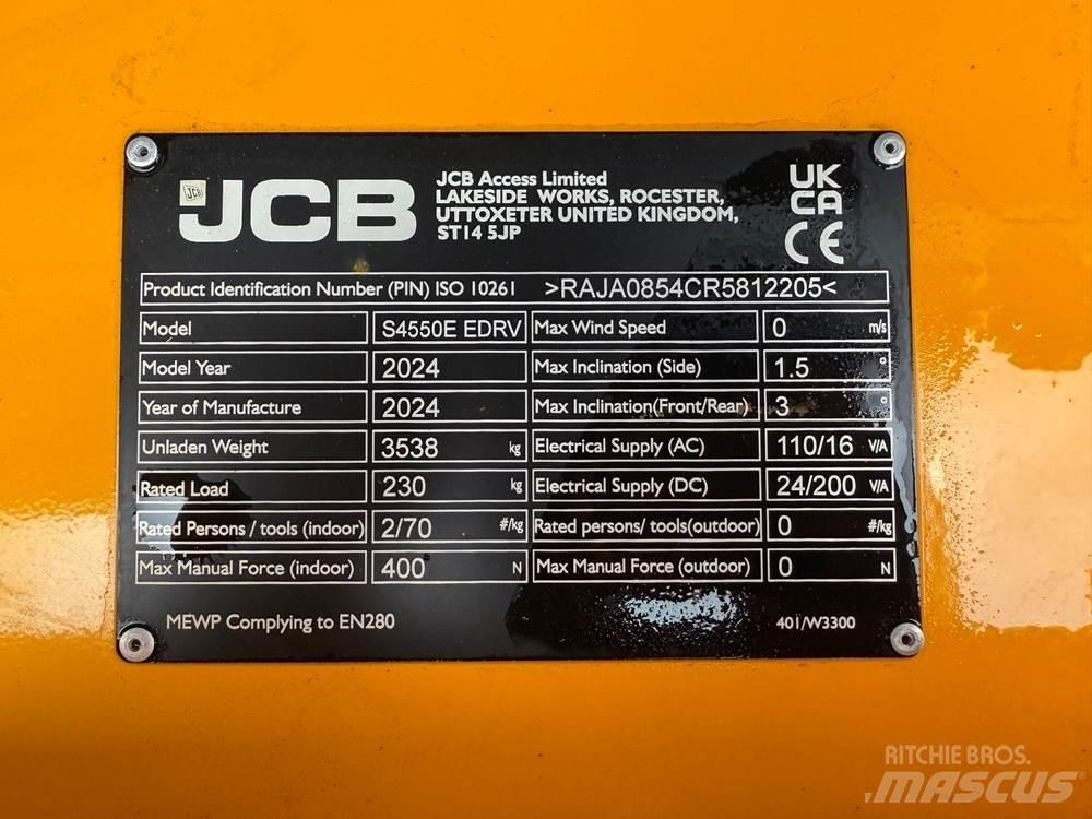 JCB S4550E Elevadores de tesoura