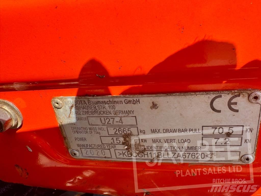 Kubota U 27-4 Mini Escavadoras <7t