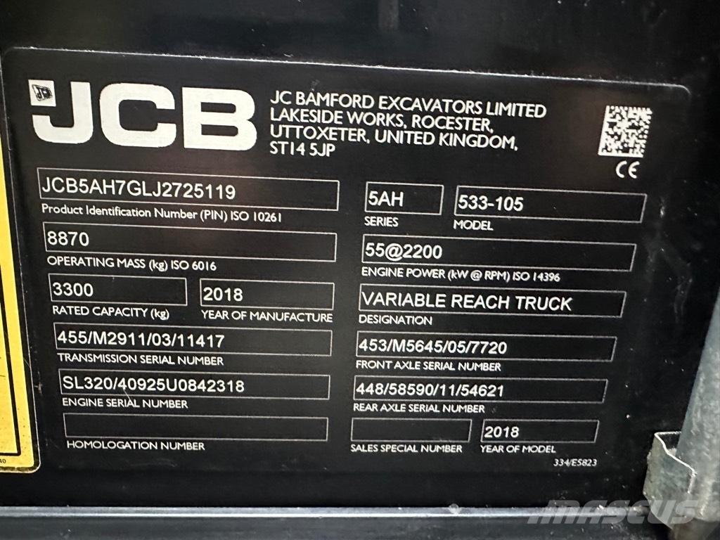 JCB 533-105 Manipuladores telescópicos