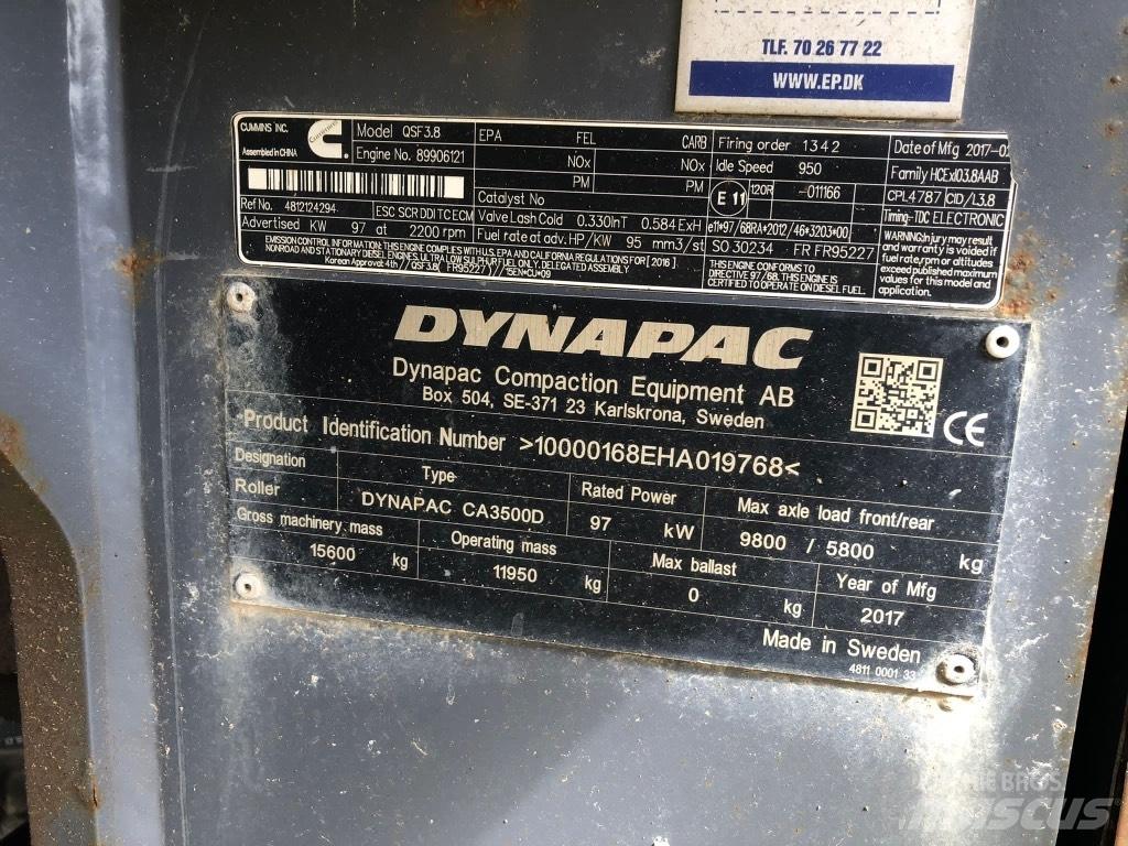 Atlas Copco CA3500 D Cilindros Compactadores monocilíndricos