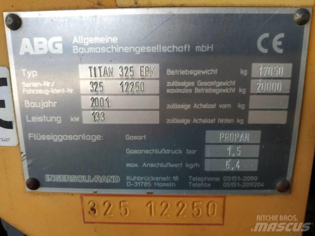 ABG Titan 325 EPM Pavimentadoras de asfalto