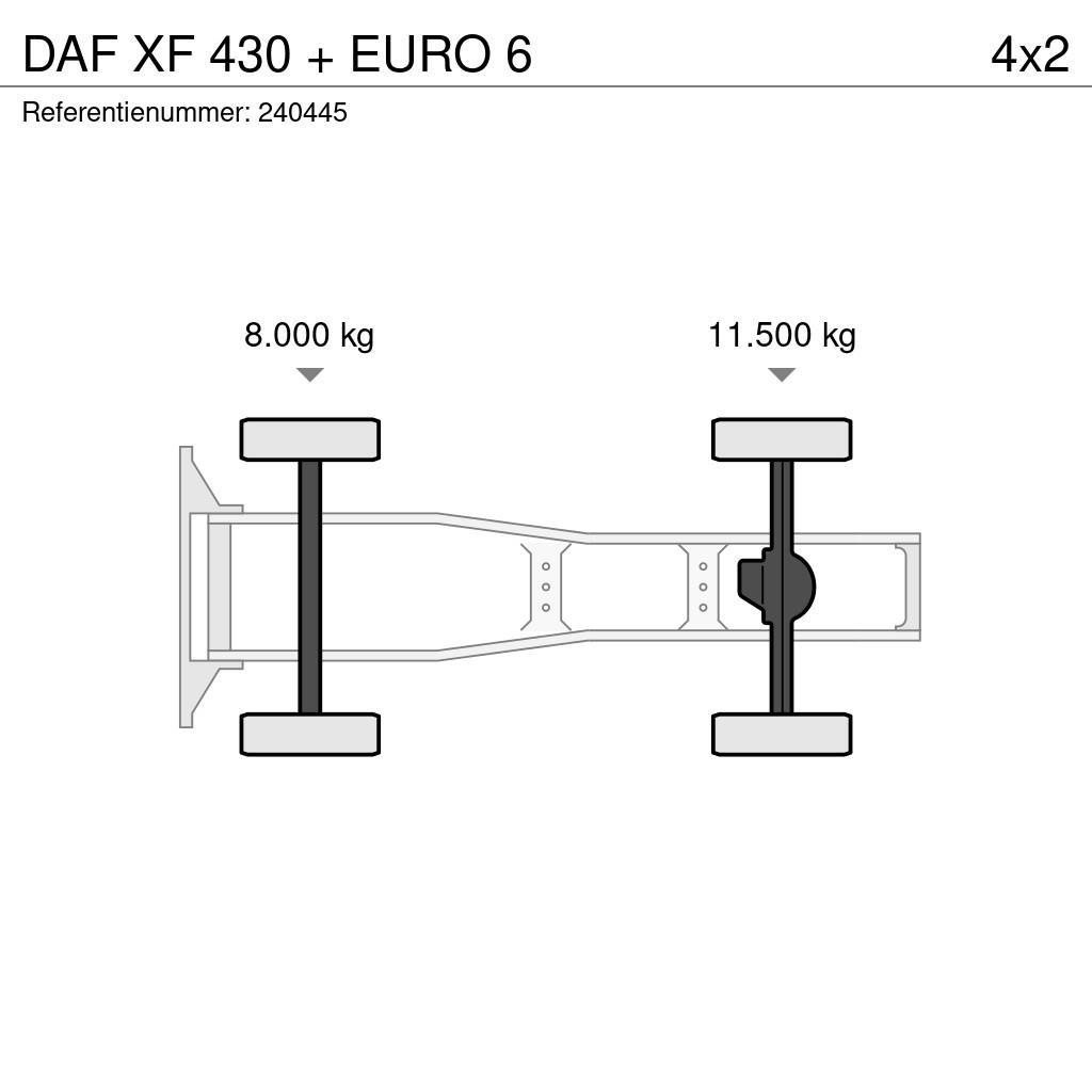 DAF XF 430 + EURO 6 Tractores (camiões)