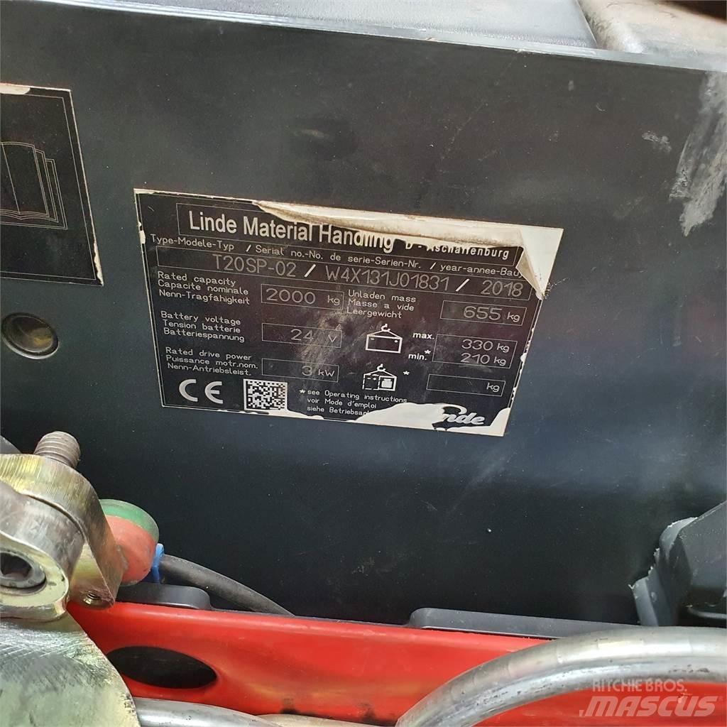 Linde T20SP-lang Porta palettes