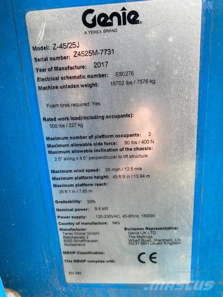 Genie Z 45/25 J BI Elevadores braços articulados
