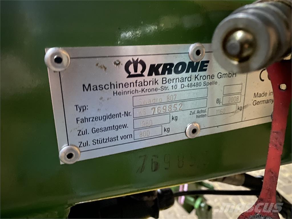Krone Swadro 807 Ancinho virador