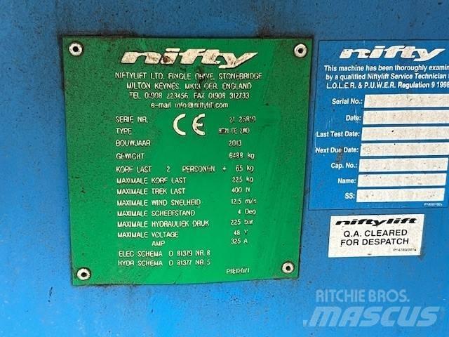 Niftylift HR 21 D E Elevadores braços articulados