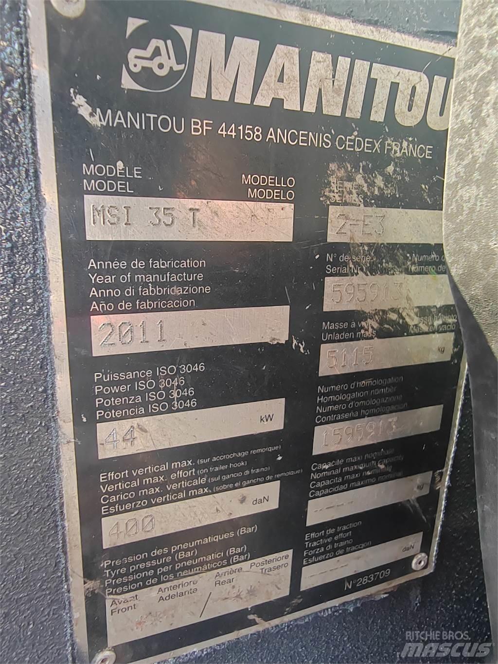 Manitou MSI35T Empilhadores todo-terreno