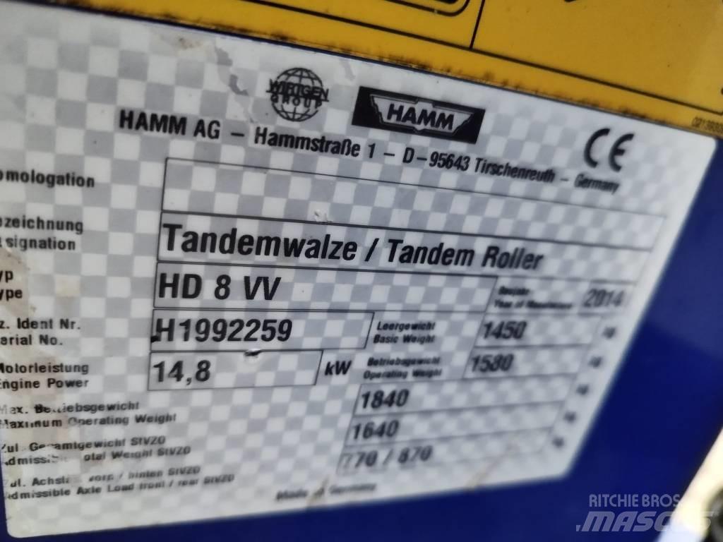 Hamm HD 8 VV Cilindros Compactadores tandem