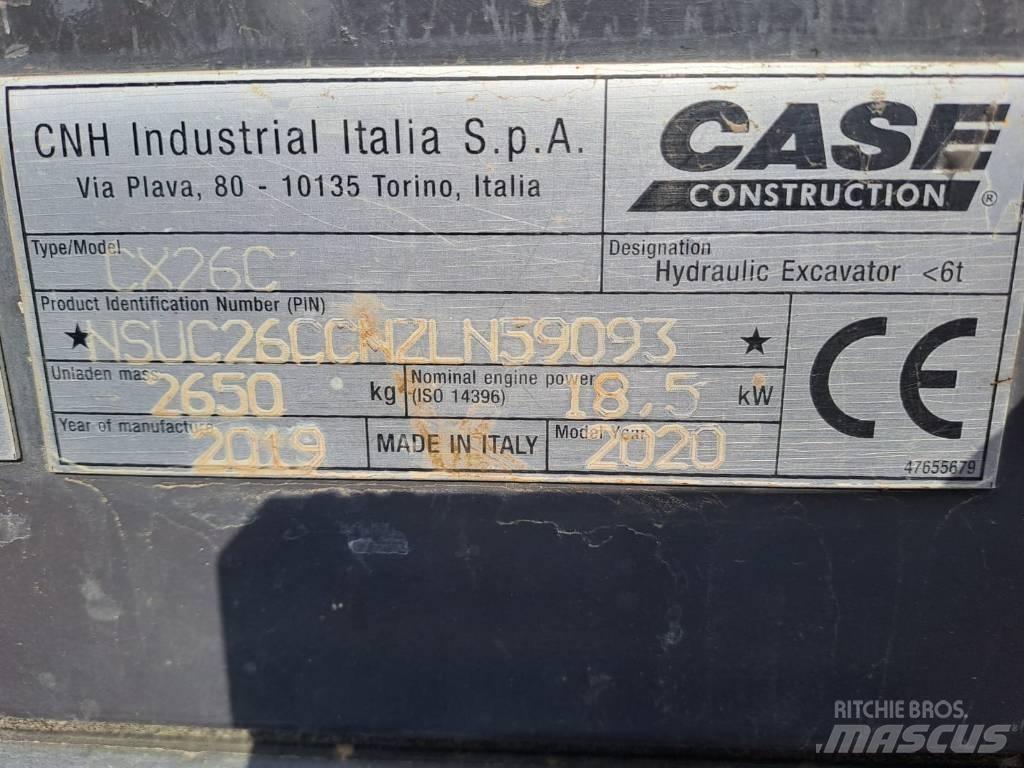 CASE CX 26 C Mini Escavadoras <7t