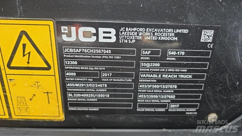 JCB 540-170 Manipuladores telescópicos