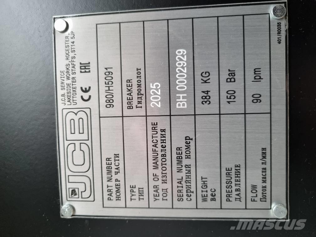 JCB HM335 Martelos Hidráulicos