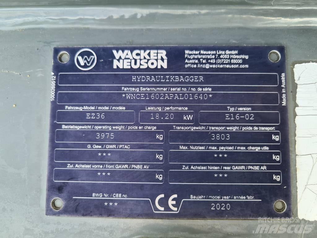 Wacker Neuson EZ36 Escavadoras de rastos