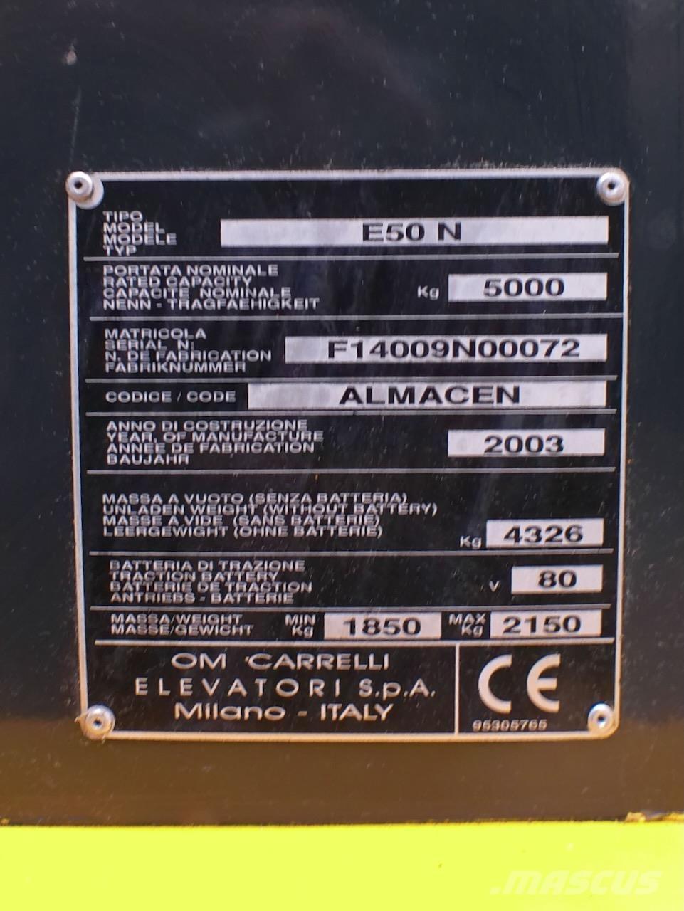 OM E50N Empilhadores eléctricos