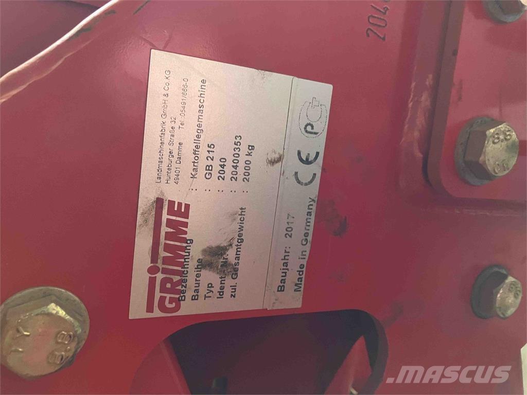 Grimme GB 215 Semeadores de batatas