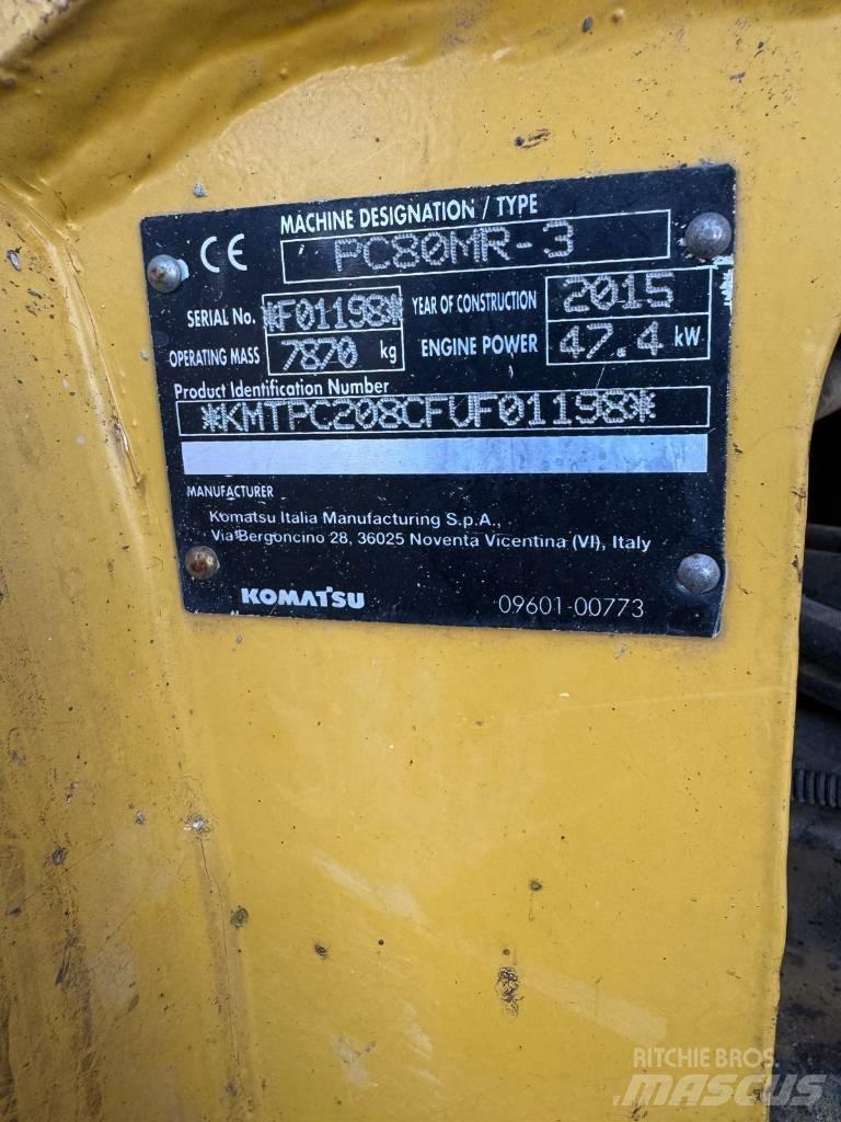 Komatsu PC 80 MR-3 Escavadoras Midi 7t - 12t